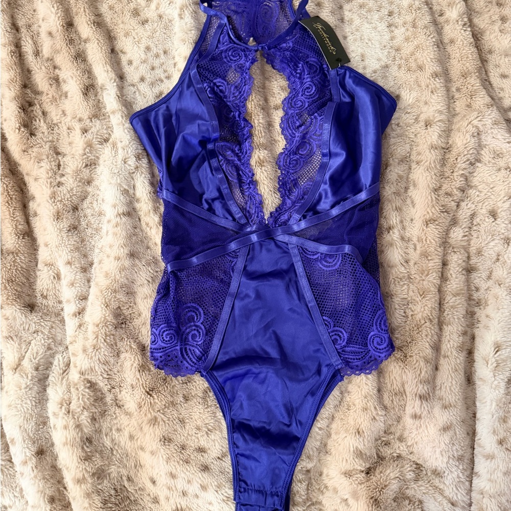 Frederick purple/royal blue Lace Chemise